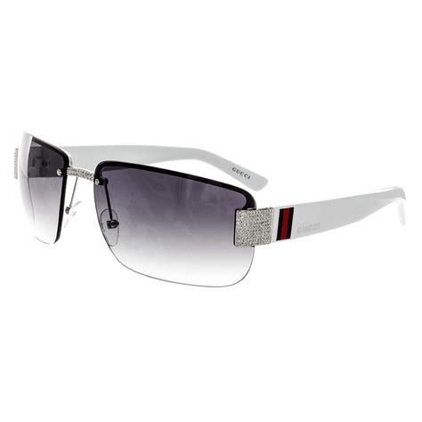 medium rimless sunglasses with gucci logo|gucci rimless sunglasses price.